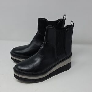 Cococut By Matisse Shelby Black Platform Ankle Boots Size 8